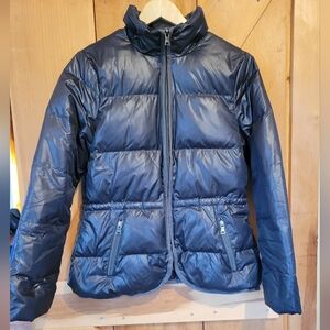 Banana Republic Black Down Fill Puffer Jacket